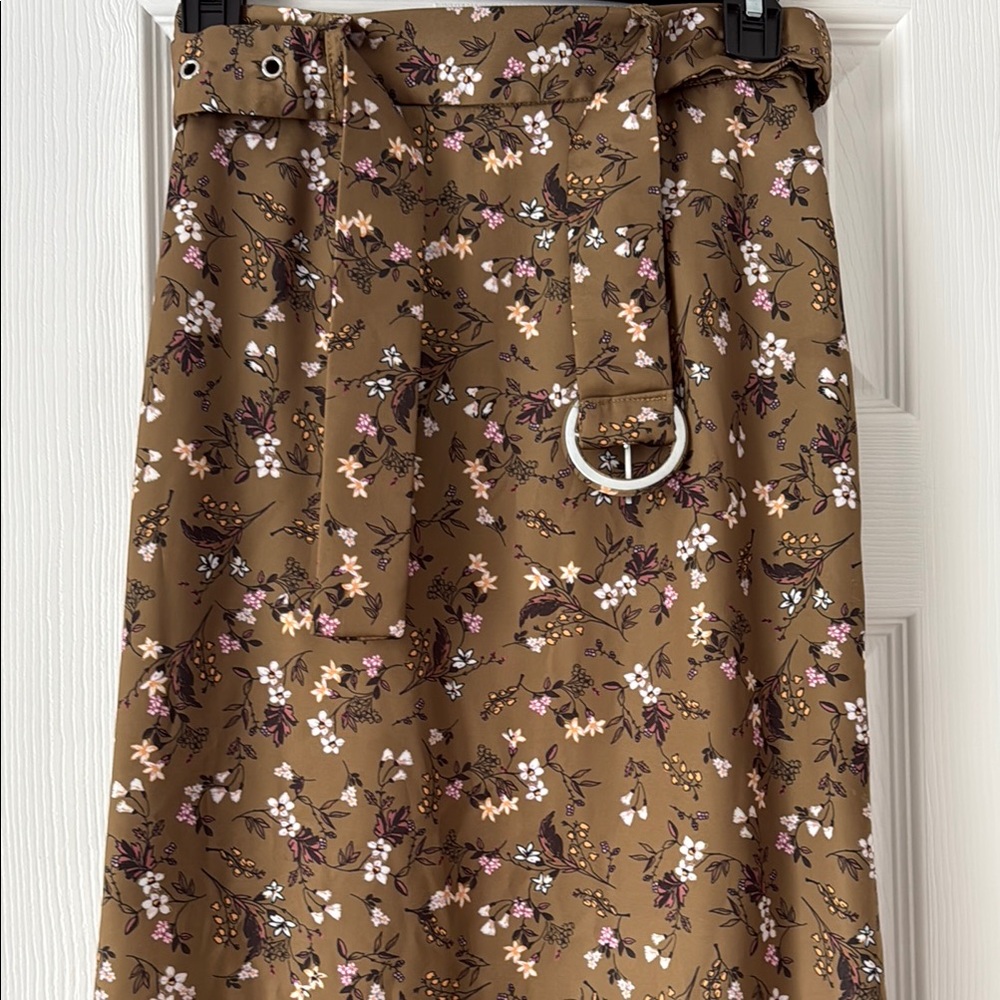The Fifth Label Brown and Pink A-Line Skirt - Picture 2 of 3